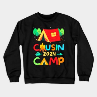 Cousin Camp 2024 Family Vacation Summer Camping Crew Match Crewneck Sweatshirt
